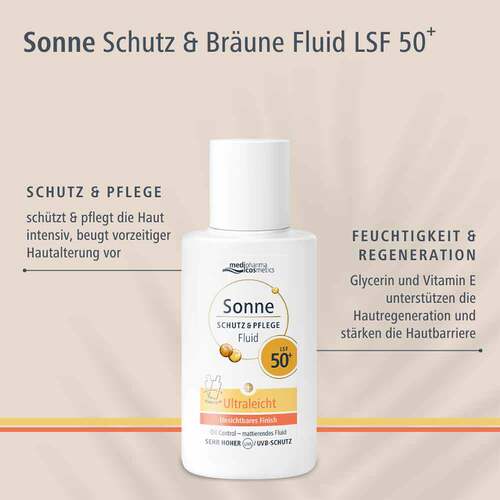 Sonne Schutz &amp; Pflege Fluid ultraleicht LSF 50 +  - 4