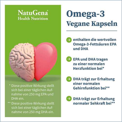 Omega-3 Vegan 1376mg 751 DHA 375 EPA Algen&ouml;l Kapseln  - 3