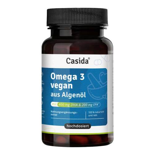 Omega-3 Vegan Algen&ouml;l hochdosiert EPA DHA Kapseln - 1