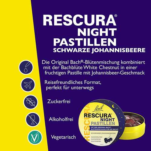 Bachbl&uuml;ten Original Rescura Night Pastillen schwarze Johannisbeere - 4