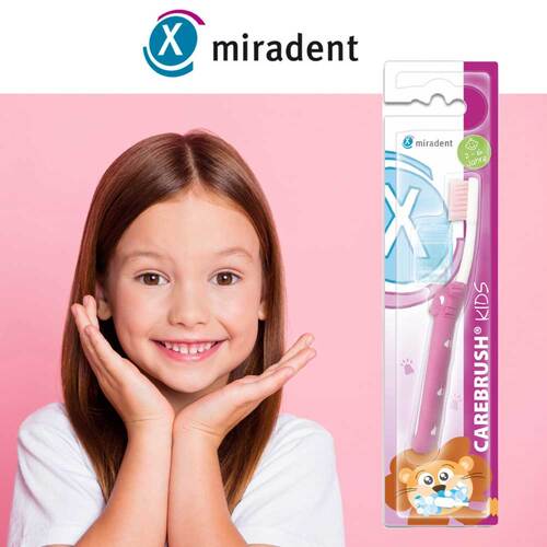 Miradent Carebrush Kids Zahnb&uuml;rste 2 - 6 Jahre pink - 2