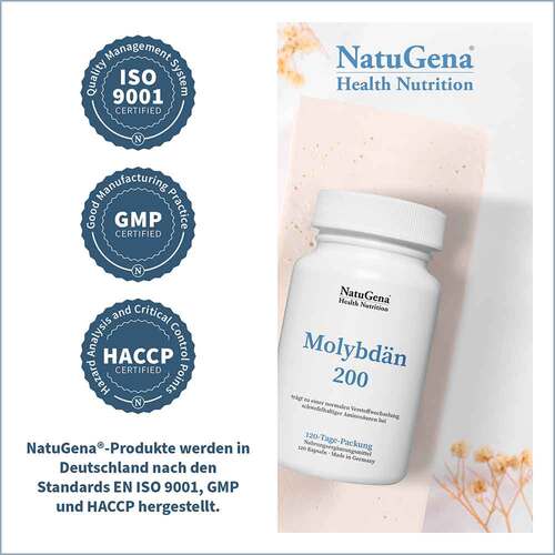 Molybd&auml;n 200 vegan + hochdosiert Kapseln - 4