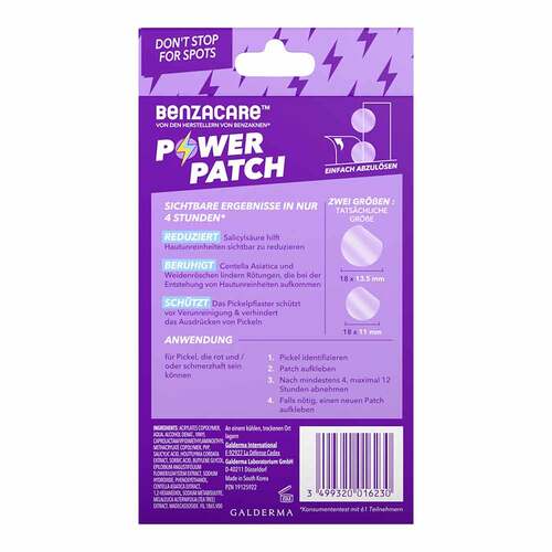 Benzacare Power Patch gegen Pickel - 2