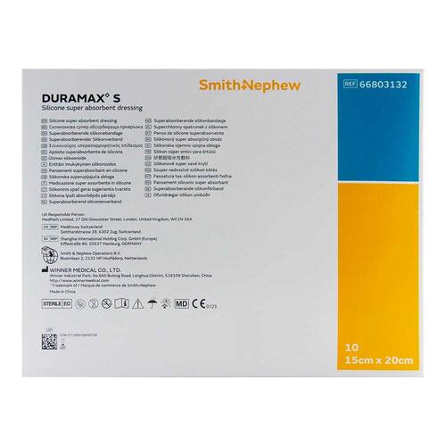 Duramax S 15x20 cm Superabsorber Silikonverband - 2
