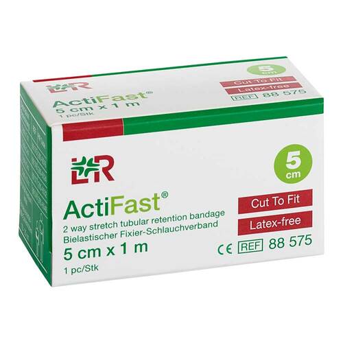 Actifast schlauchf.Fixierverband 5 cmx1 m gr&uuml;n - 1