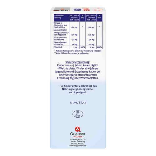 Doppelherz Omega-3 Gel-Tabs family Erdbeer Citrus system - 2