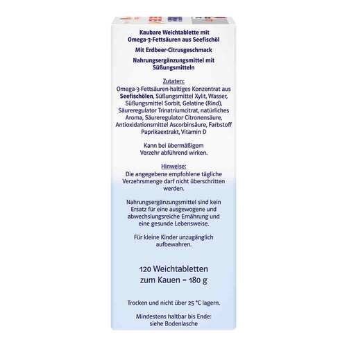 Doppelherz Omega-3 Gel-Tabs family Erdbeer Citrus system - 3