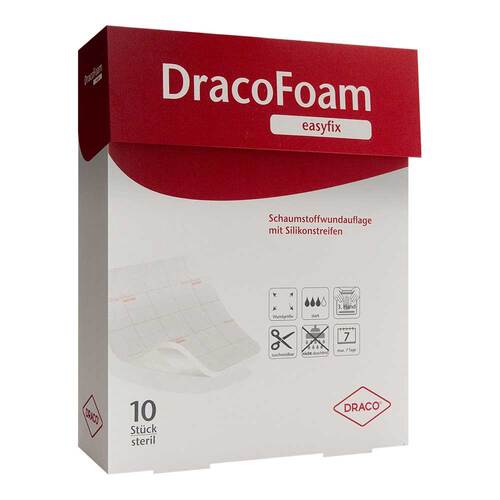 Dracofoam easyfix Schaumstoff Wundauflage 5x5 cm - 1