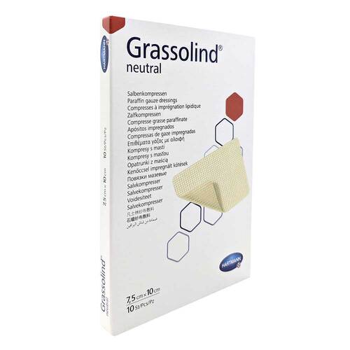 Grassolind Salbenkompressen 7,5x10 cm steril - 1