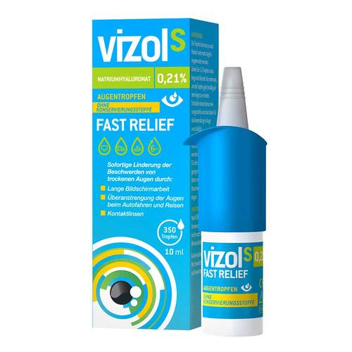 Vizol S 0,21% Fast Relief Augentropfen - 1
