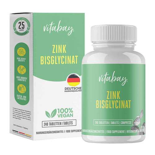 Zink Bisglycinat 25 mg hochdosiert Tabletten - 1