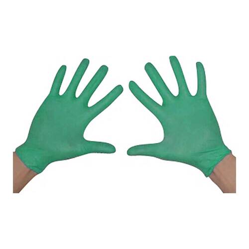 Handschuhe Einmal Nitril Bio L gr&uuml;n - 1