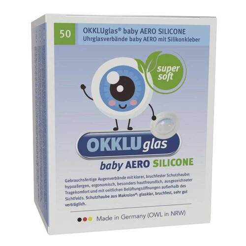 Okkluglas baby Aero Silicone Uhrglasv.Silikonkleb. - 1