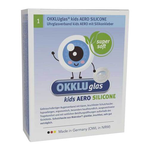 Okkluglas kids Aero Silicone Uhrglasv.Silikonkleb. - 1