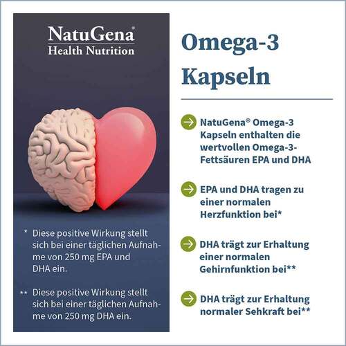 Omega-3 Kapseln Fisch&ouml;l 705 mg DHA 1390 mg EPA - 3