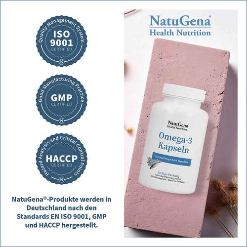 Omega-3 Kapseln Fisch&ouml;l 705 mg DHA 1390 mg EPA - 6