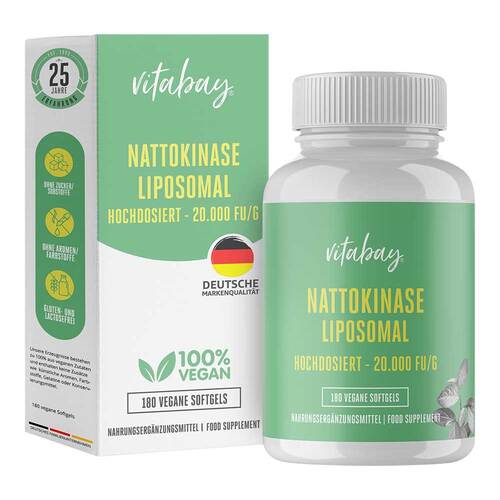 Nattokinase Hochdosiert 20.000 FU / g Weichkapseln - 1