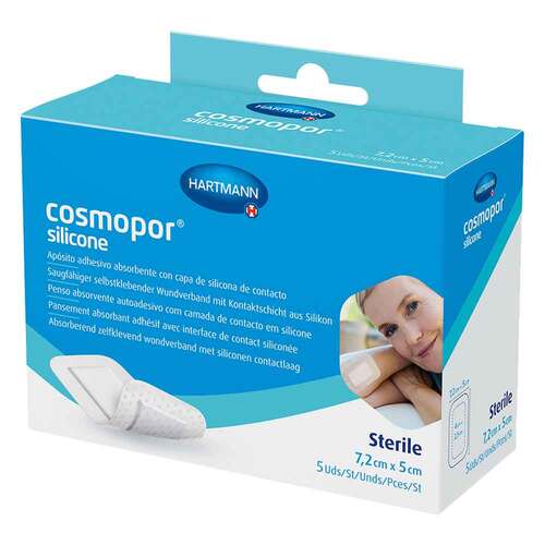 Cosmopor silicone Wundverband 5x7,2 cm - 1