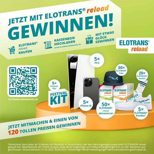Elotrans reload Elektrolyt-Pulver Apfel Beutel  - 2