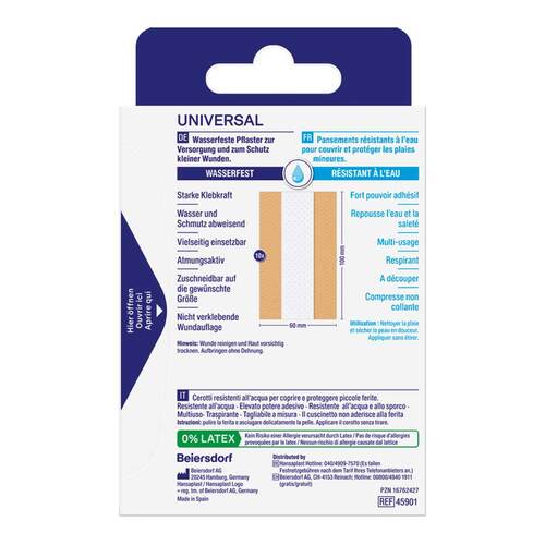 Hansaplast Universal Pflaster wasserfest 6 cmx1 m - 2