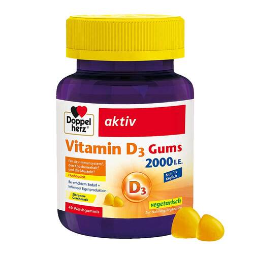Doppelherz Vitamin D3 2000 I.E.Gums - 1