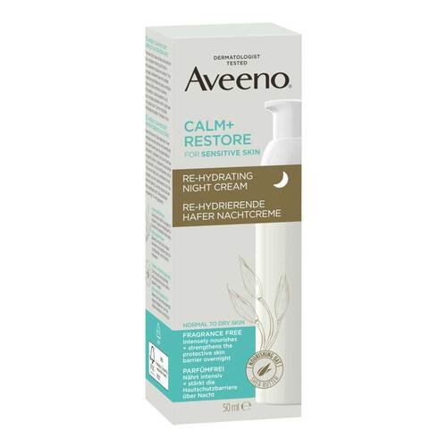 Aveeno Calm + Restore Re-Hydrierende Hafer Nachtcreme  - 1