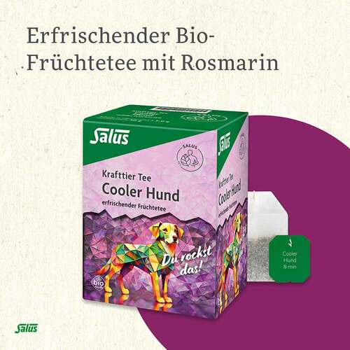 Krafttier Tee Cooler Hund Bio Salus Filterbeutel - 2