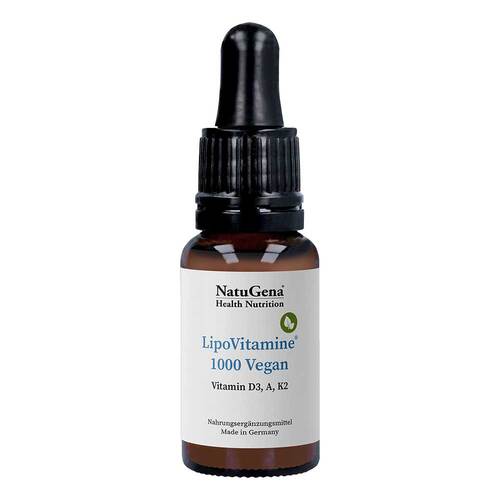 Lipovitamine 1000 vegan Vitamin D3 + A + K2 Tropfen - 1