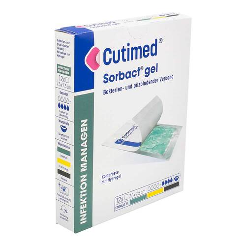 Cutimed Sorbact Gel Kompressen 7,5x7,5 cm - 1