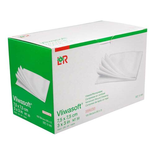 Vliwasoft Vlieskompressen steril 7,5x7,5 cm 6l. - 1