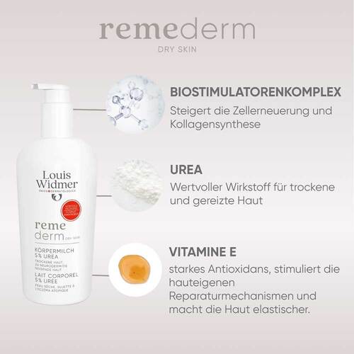 Widmer Remederm dry Skin K&ouml;rpermilch 5% Vorteil - 4