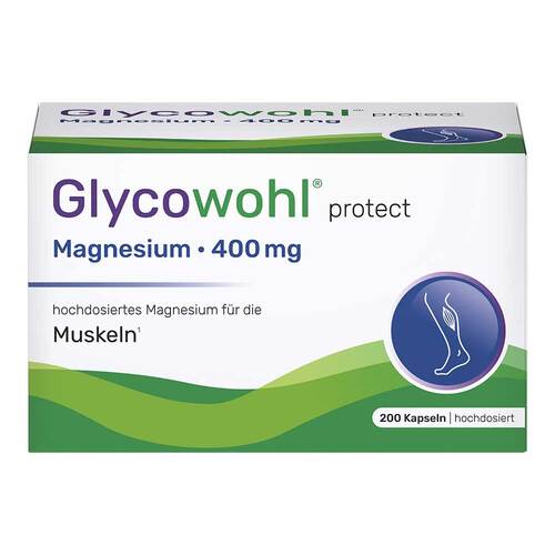 Glycowohl Magnesium 400 mg hochdosiert vegan Kapseln  - 1