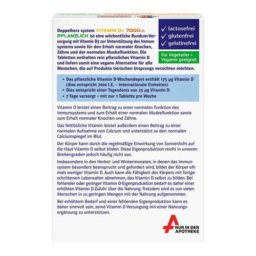 Doppelherz Vitamin D3 7000 I.E. pflanzlich sys.TAB - 4