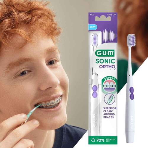 GUM Sonic Ortho Schallzahnb&uuml;rste - 4