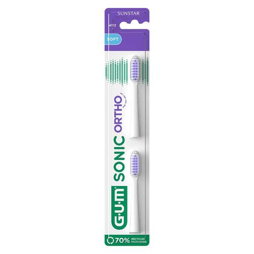 GUM Sonic Ortho Ersatzb&uuml;rstenk&ouml;pfe - 1