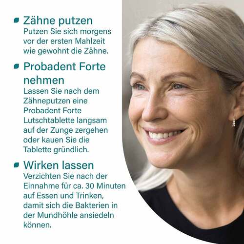 Nupure probadent forte 3 Bakterien Kulturen 5 Mrd. KBE Lutschtabletten - 6