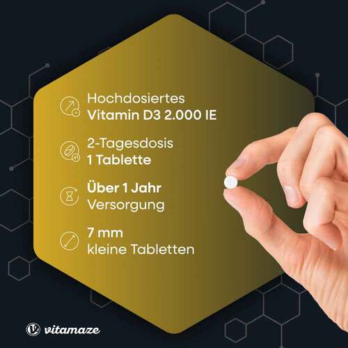 Vitamin D3 2.000 I.E. vegetarisch Tabletten - 2