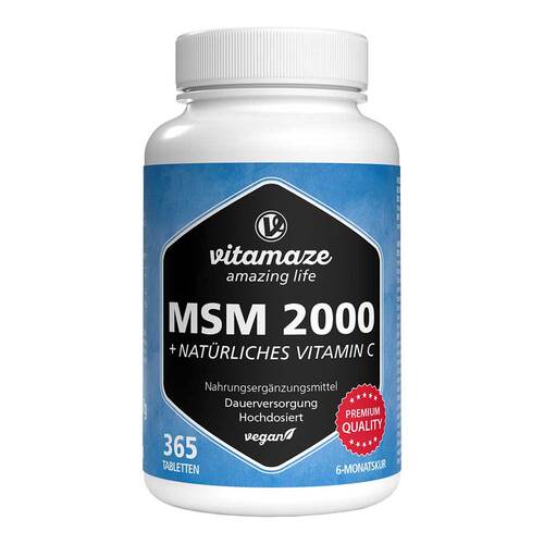 MSM 2000 + Vitamin C Acerola Extrakt Tabletten - 1