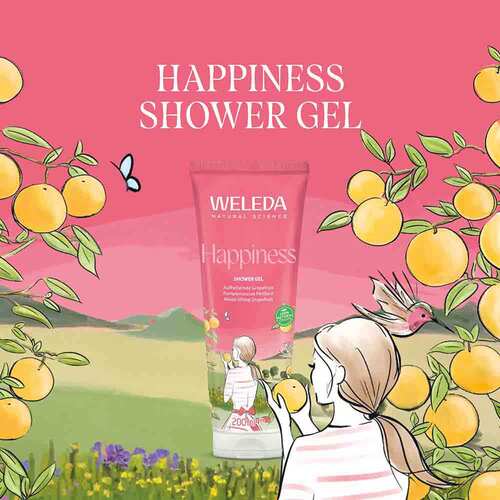 Weleda Happiness Shower Gel Grapefruit - 3