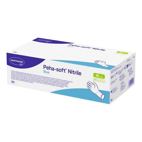 Peha-Soft nitrile blue Untersuchungshandschuhe unsteril pf M - 1