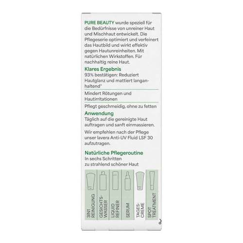 Lavera Pure Beauty mattierende Tagescreme DE - 6