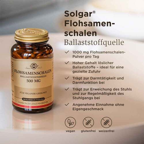 Solgar Flohsamenschalen 500 mg Kapseln - 2