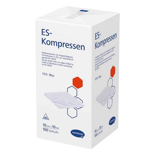 ES-Kompressen unsteril 10x10 cm 16fach - 1