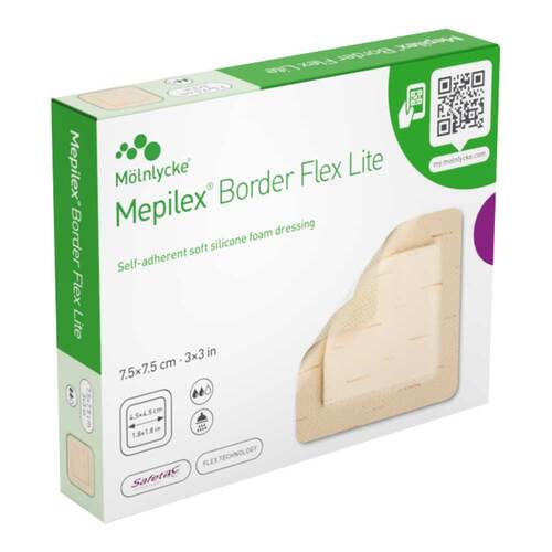 Mepilex Border Flex Lite Schaumverband 7,5x7,5 cm - 1