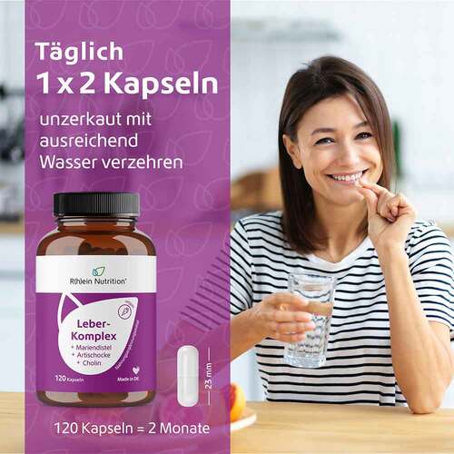 Leber-Komplex Mariendistel + Artischocke + Cholin Kapseln  - 5