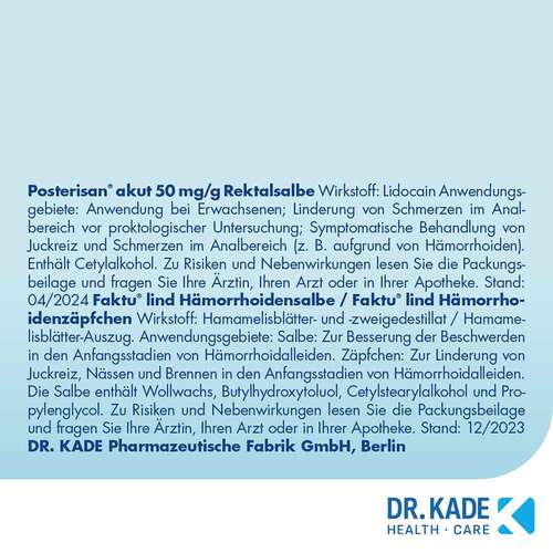 Postericare Hämorrhoiden-Stick - 10