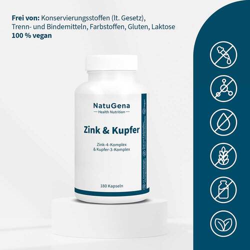 Zink &amp; Kupfer Komplex + gepuffertes Vitamin C Kapseln  - 2