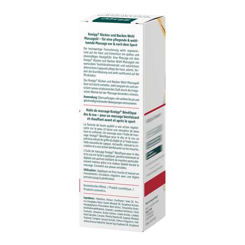 Kneipp Massage&ouml;l R&uuml;cken &amp; Nacken Wohl - 3