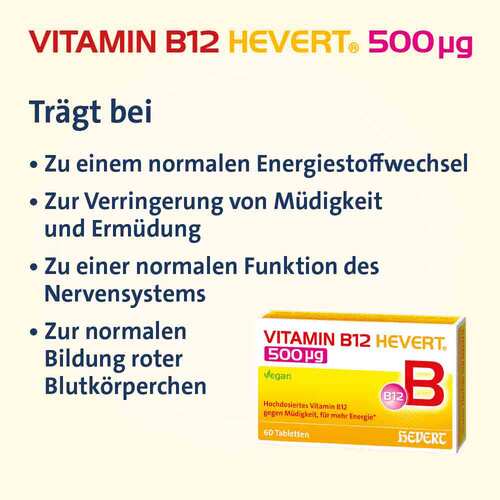 Vitamin B12 Hevert 500 µg Tabletten - 2
