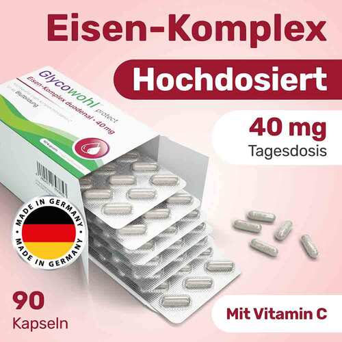 Glycowohl Eisen-Komplex duodenal 40 mg + Vitamin C Kapseln  - 3